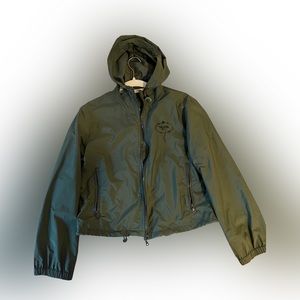 PRADA zip-up hooded blouson jacket
